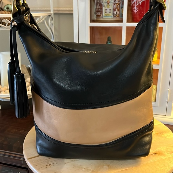 COACH RUGBY STRIPE DUFFLE CROSSBODY 👜 - Picture 1 of 7